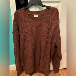 Mocha brown knit sweat